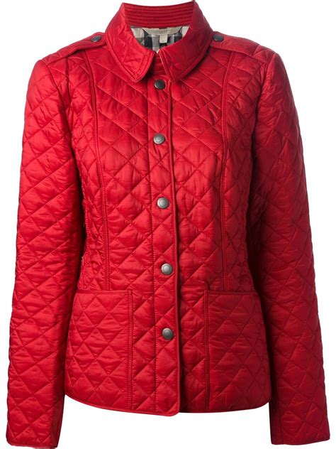 burberry brit mahogany red quilted blouson jacket|Burberry store online.